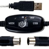 Cabo Interface Usb Suporte Midi Adaptador Conversor Audio