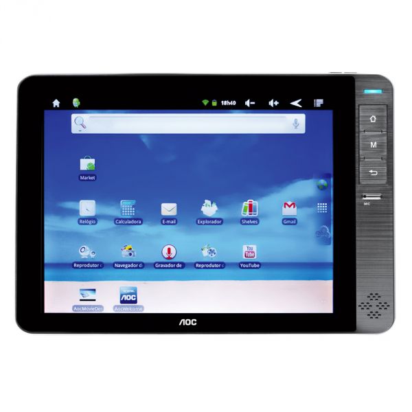 TABLET AOC BREEZE COM TELA 8", 4GB, WI-FI, BLUETOOTH, SENSOR